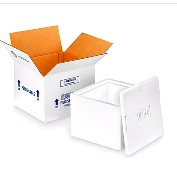 Styrofoam cooler with ice packs - Picture 1 of 4